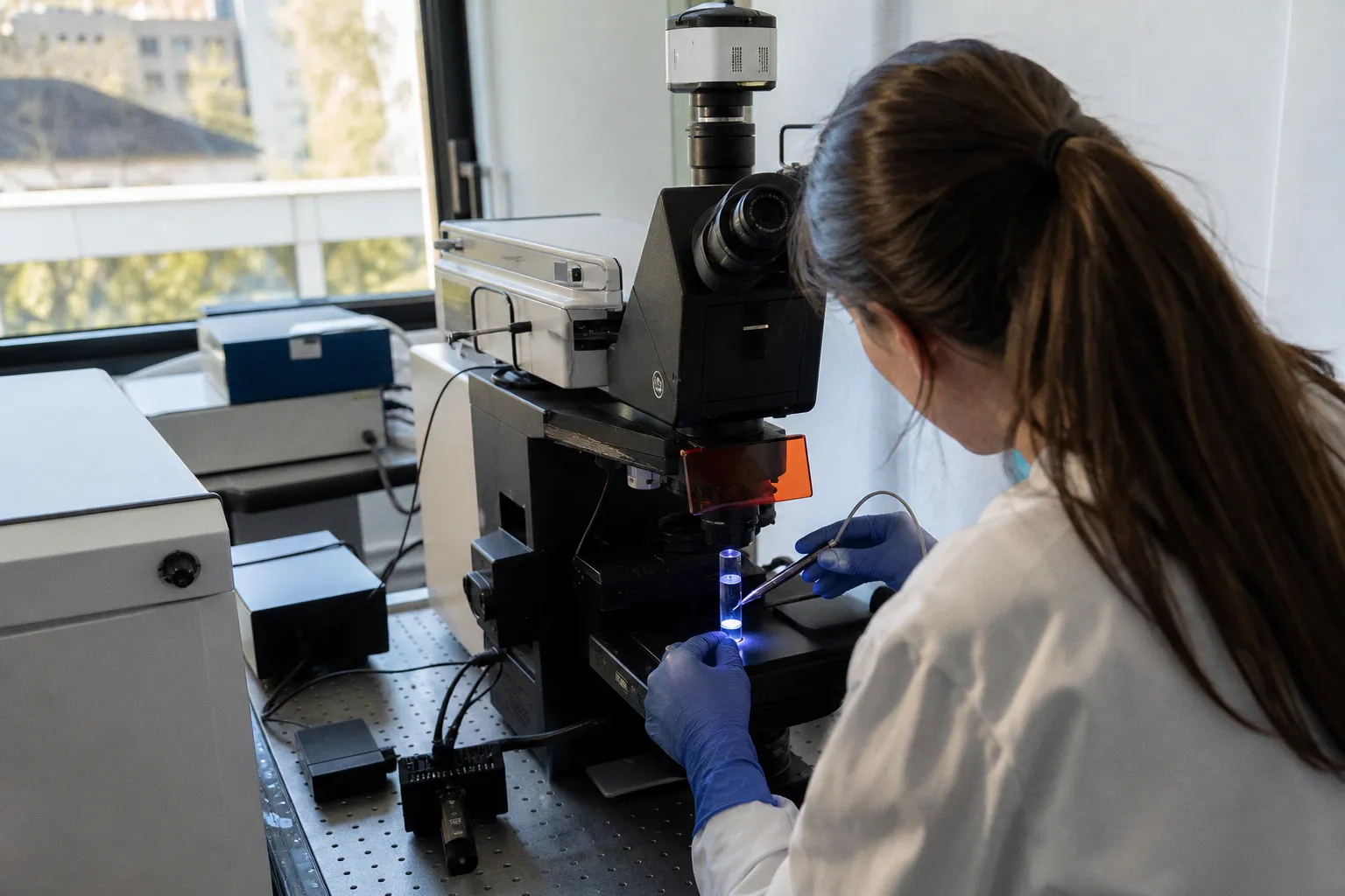 Laser pour spectroscopie Raman : test de trois longueurs d'onde