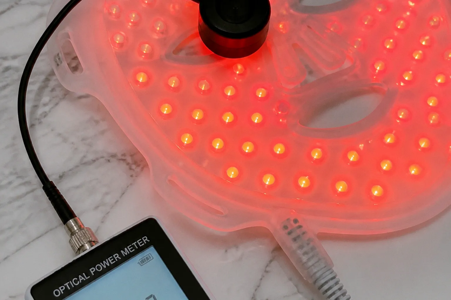 Masques LED : notre test de puissance et d'irradiance