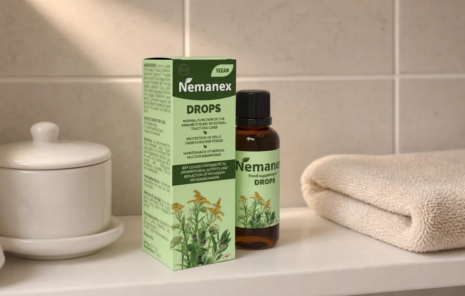 Nemanex Cystitis — le produit au quotidien