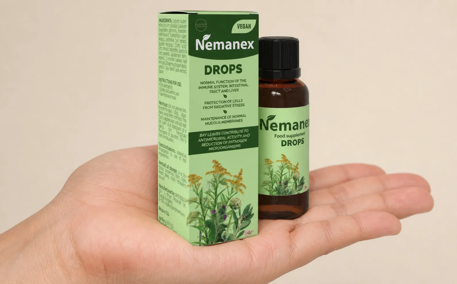 Nemanex Cystitis — le produit en main
