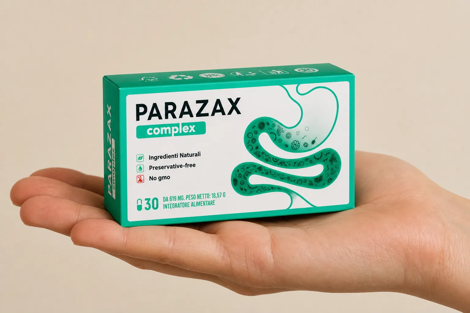 Parazax Complex — le produit en main