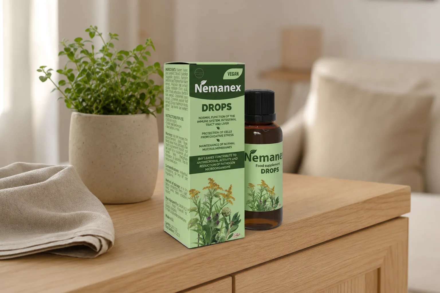 Nemanex — le produit au quotidien